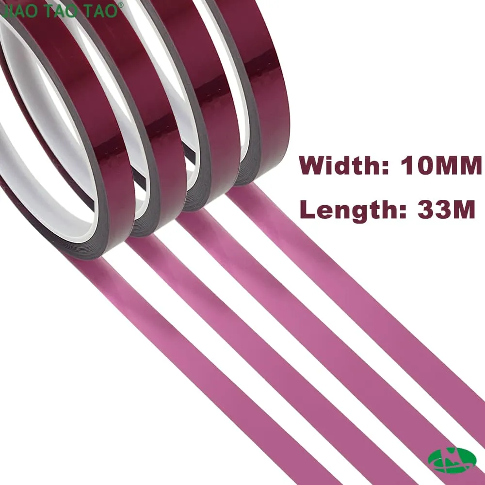 Purple polyester silicone tape for high temperature masking, insulation, powder coating, PCB protection and custom die cutting.